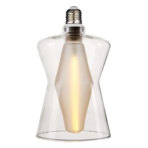 Żarówka transparentna art deco Cone 15 Dim, E27, 2700K, 320lm, 4,1W