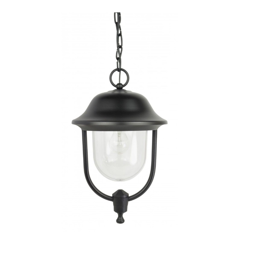 Zewnętrzna lampa wisząca nad wejście Prince IP43 - czarna