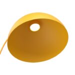 Żółta lampa stojąca Arcos - półkolisty klosz