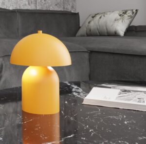Żółta lampka nocna Mush - skandynawska