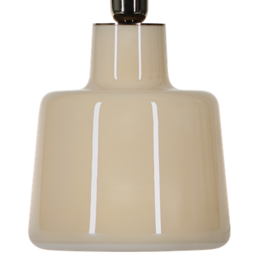 beżowa lampa stołowa szklana - sanatana creme 4concepts