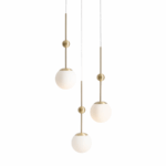 Lampa wisząca Mae 3 - mosiądz, kolekcja Artera & Ardant - 1