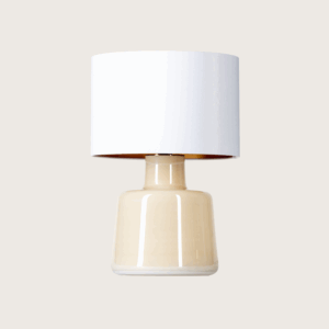 Lampa stołowa Santana Creme 4concepts - biały abażur, beżowa podstawa