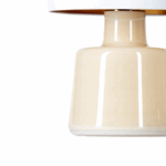 lampa stołowa beżowa podstawa grube szkło - santana creme 4concepts