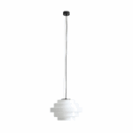 lampa wisząca szeroki bialy szklany klosz w stylu vintage - filo milky aldex
