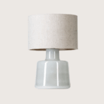 mala szara lampa stolowa santana ice - 4concepts