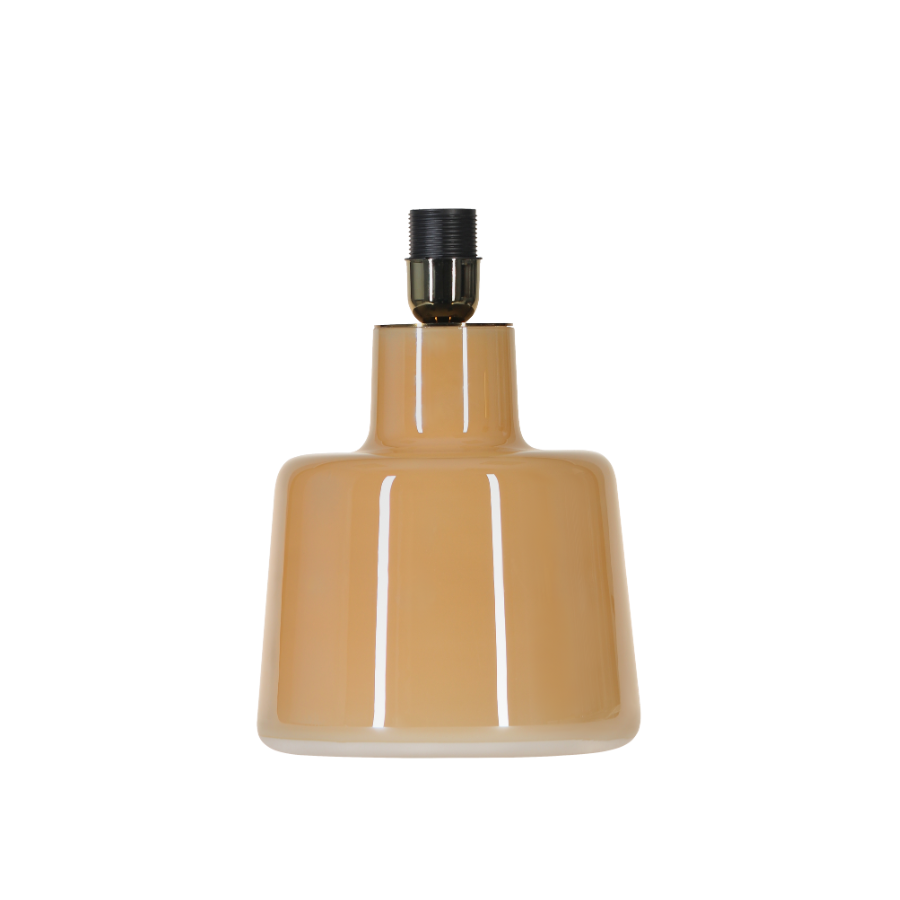 niska lampa stolowa szklana - bursztynowa morelowa - santana honey 4concepts