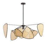 zyrandol boho nowoczesny - plecionka rattan Natura stepintodesign