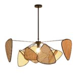 lampa z instagrama rattanowa do salonu styl boho - Natura Stepintodesign
