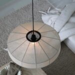 Beżowa lampa wisząca nad stół Aiko 57 - salon