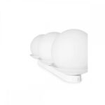 Biała potrójna lampa sufitowa kule - Kuul B IP44