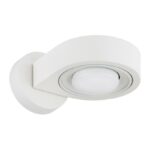 Biały kinkiet do sypialni Lotus - nowoczesny