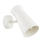 Biały kinkiet nad łóżko Lord - sypialnia