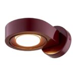 Bordowy kinkiet do sypialni Lotus – regulowany Bordowy kinkiet do sypialni Lotus - regulowany