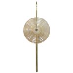 Bursztynowo-szklany kinkiet Plato LED