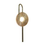 Bursztynowo-szklany kinkiet Plato LED - tarcza