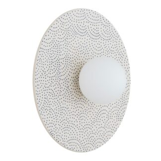 Ceramiczny kinkiet dysk - plafon kula Boll IP44 - rękodzieło Bolesławiec