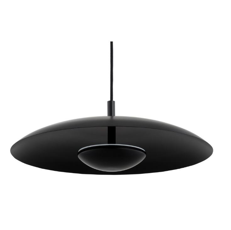 Czarna lampa wisząca Bolton LED - nowoczesna