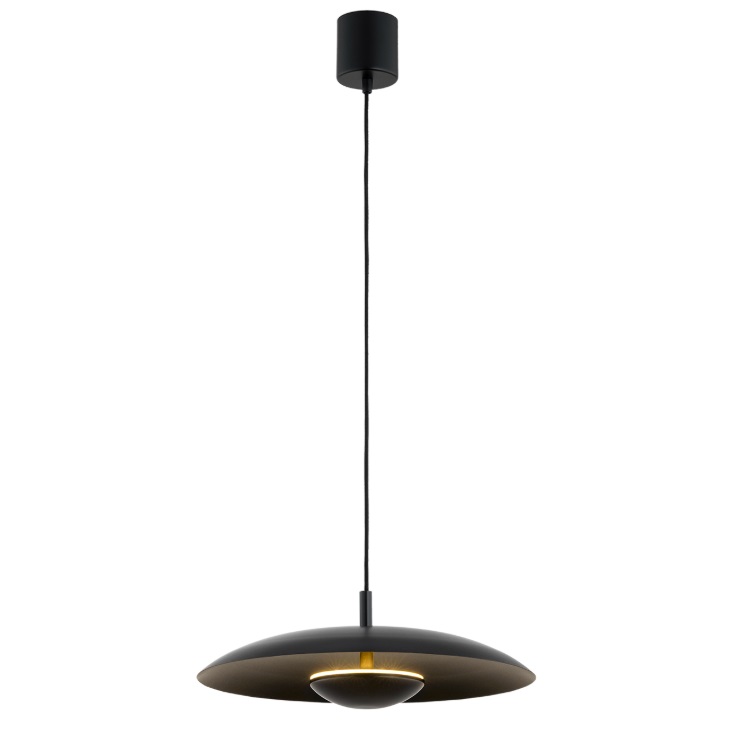 Czarna lampa wisząca Bolton LED - nowoczesny design