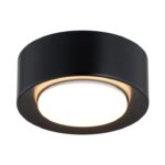 Czarna płaska tubka sufitowa Elora LED GX53