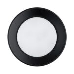 Czarna płaska tubka sufitowa Elora - na korytarz