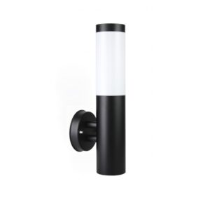 Czarny kinkiet elewacyjny Inox ST25 IP44 - okrągły