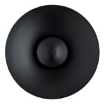 Czarny kinkiet okrągły Bolton - dysk LED