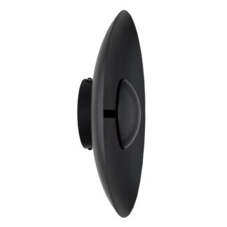 Czarny okrągły kinkiet dekoracyjny Bolton LED - światło pośrednie