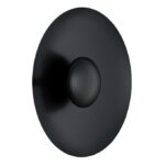 Czarny płaski kinkiet dekoracyjny Bolton - dysk LED