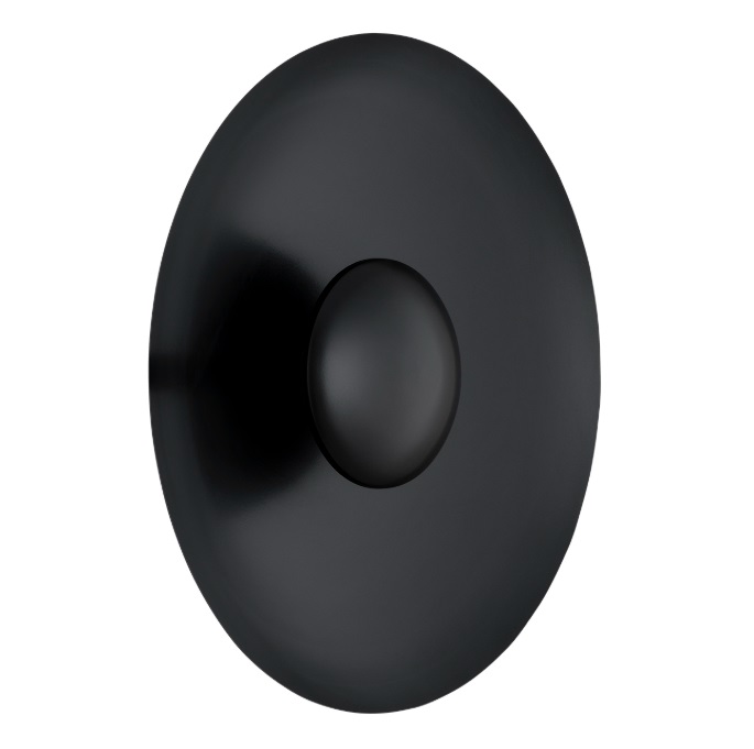 Czarny płaski kinkiet dekoracyjny Bolton - dysk LED