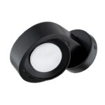 Czarny ruchomy kinkiet Lotus - nowoczesny