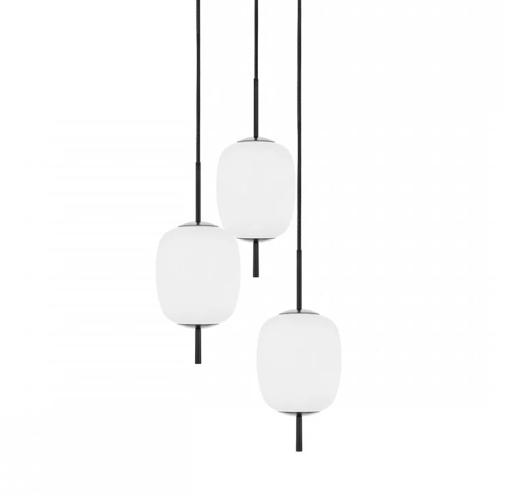 Czarny żyrandol wiszący Epli Mini 3P
