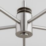 Duży srebrny żyrandol Preston 8 - nikiel