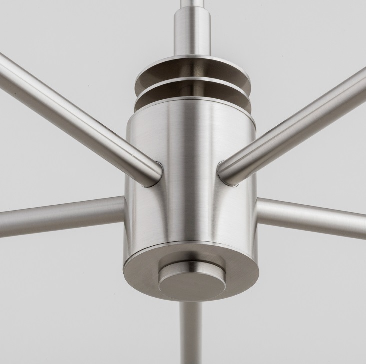 Duży srebrny żyrandol Preston 8 – nikiel Duży srebrny żyrandol Preston 8 - nikiel