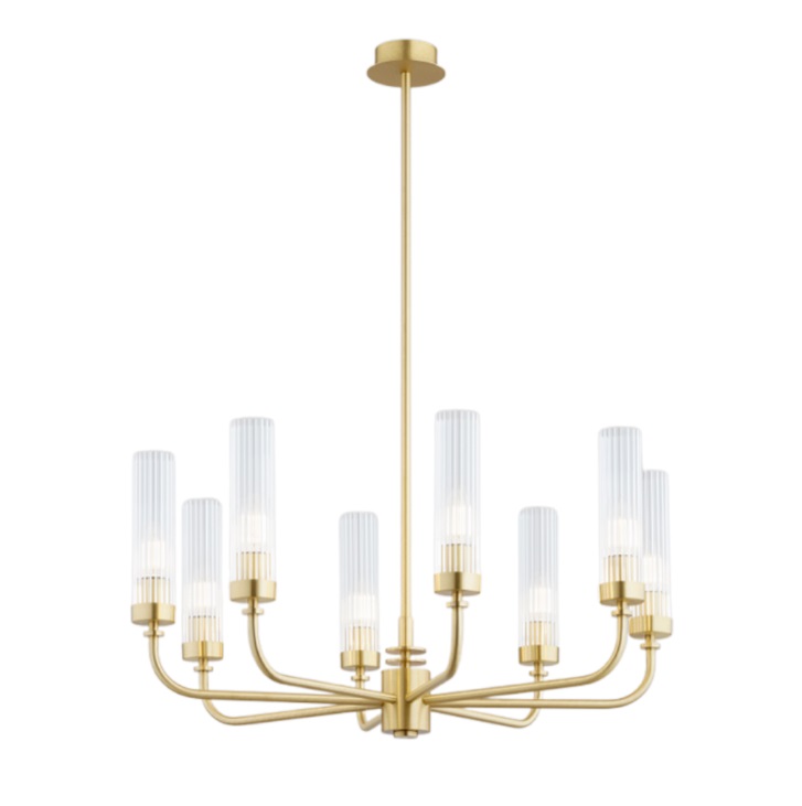 Elegancki żyrandol Preston 5 – mosiężny Elegancki żyrandol Preston 5 - mosiężny