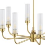 Elegancki żyrandol Preston 5 - z mosiądzu