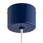 Granatowa lampa wisząca w kropki Boll 28 - podsufitka