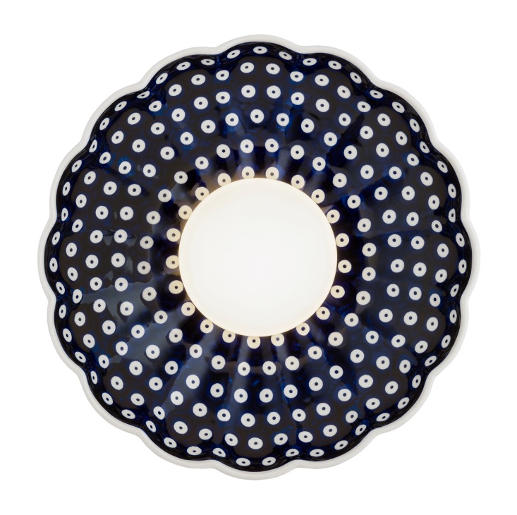 Kinkiet ceramiczny granatowy Boll - ceramika Bolesławiec