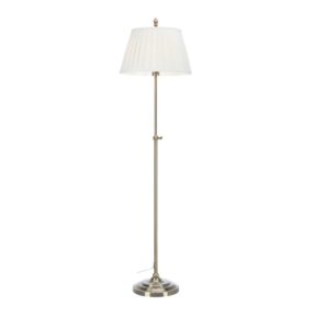Klasyczna lampa stojąca Oxford - plisowany abażur modern classic