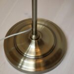 Klasyczna lampa stojąca Oxford - złota podstawa