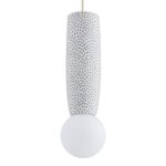 Kremowa ceramiczna lampa wisząca Boll - Bolesławiec