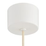 Kremowa ceramiczna lampa wisząca Boll - biała podsufitka