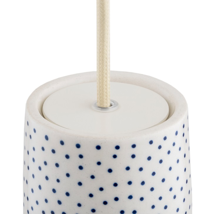 Kremowa ceramiczna lampa wisząca Boll