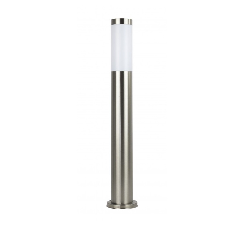 Lampa ogrodowa srebrna Inox ST65 IP44 - okrągła