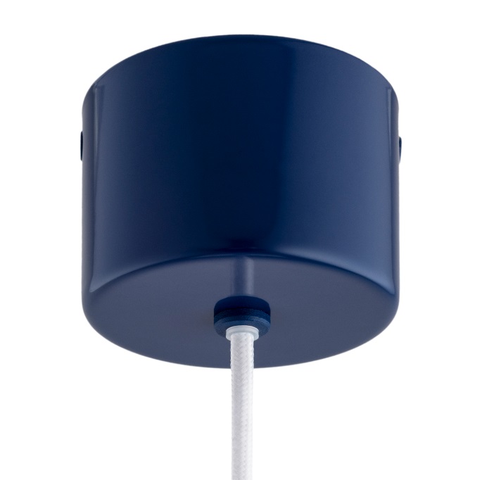 Lampa wisząca Boll - niebieska podsufitka