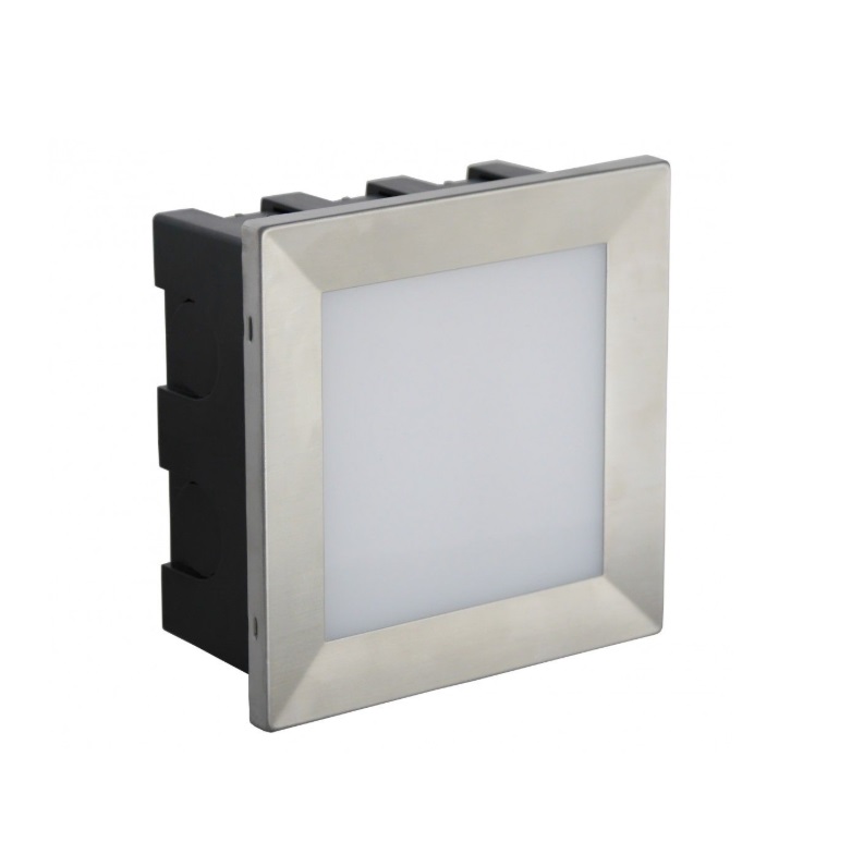 Lampa zewnętrzna do oświetlenia schodów Inox Mur LED - kwadratowa IP65