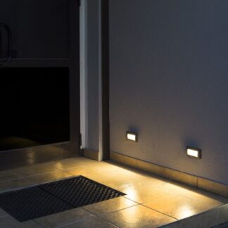 Lampa zewnętrzna do zabudowy w elewacji Mur LED IP65 - antracyt