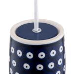 Niebieska lampa wisząca Boll - ceramiczna