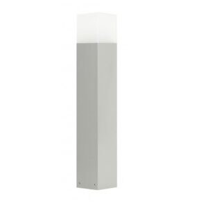 Nowoczesna lampa ogrodowa Cube 60 IP44 - aluminium