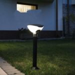 Nowoczesna lampa ogrodowa Teo 120 - czarna IP54